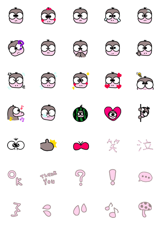 [LINE絵文字]フィンチッチ絵文字の画像一覧