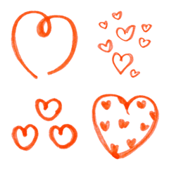 [LINE絵文字] Kid Drawn Heart V.12の画像