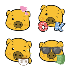 [LINE絵文字] Moo Tong Emojiの画像