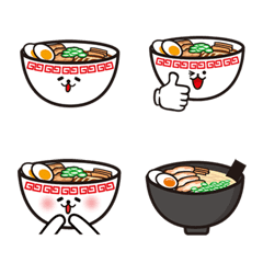 [LINE絵文字] ラーメン絵文字の画像