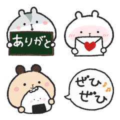 [LINE絵文字] ハムチュタズ 絵文字の画像