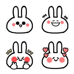 かわいいうさぎさん絵文字の絵文字メイン画像