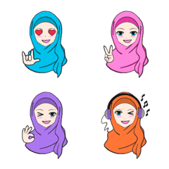 Rosie Muslim Hijab Girlの絵文字メイン画像