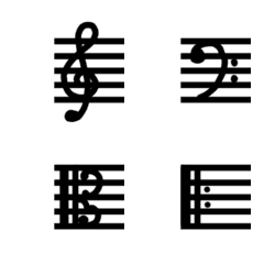 Line絵文字 五線譜絵文字 28種類 1円 Line絵文字 五線譜絵文字 28種類 1円