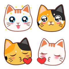 [LINE絵文字] 猫でよく使われる絵文字の画像