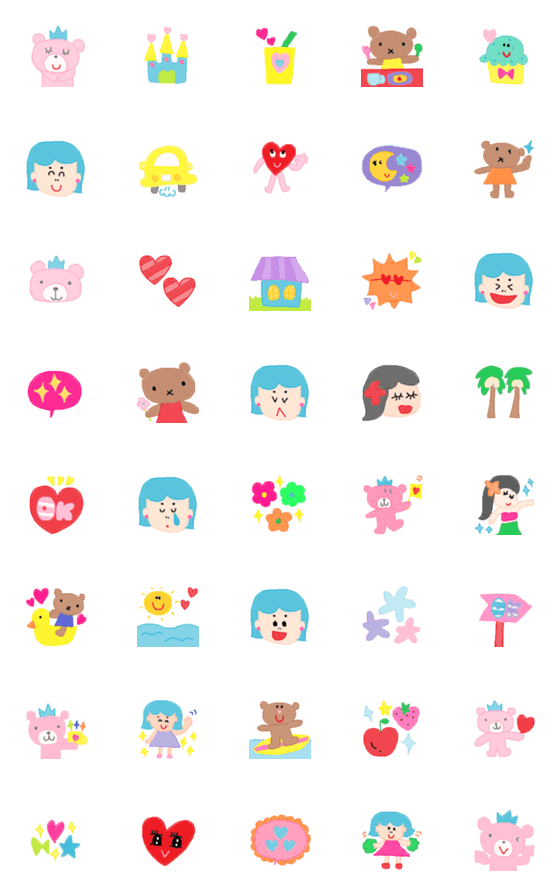 [LINE絵文字]Lilo emoji20の画像一覧