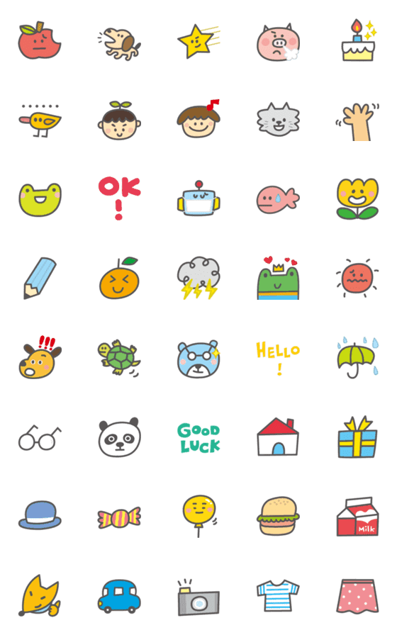 [LINE絵文字]/ P714 / CHARACTER EMOJI-3の画像一覧