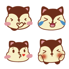 [LINE絵文字] リス表現の画像
