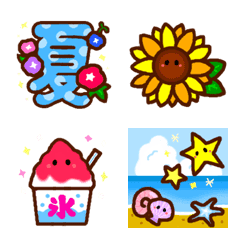 [LINE絵文字] 毎年使える夏の可愛い絵文字の画像