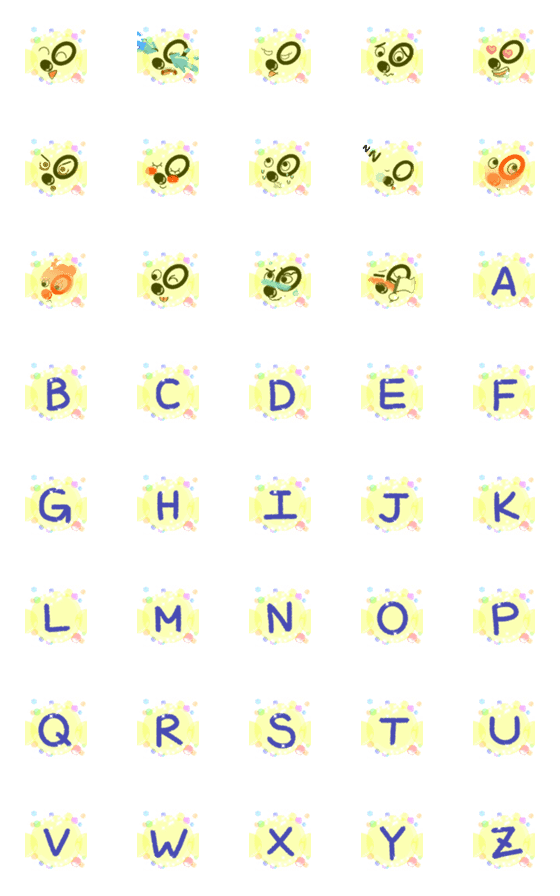 [LINE絵文字]Sleep KKunの虹のせっけん [黄色]の画像一覧