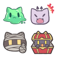 [LINE絵文字] RPG風ねこねこモンスターズの画像