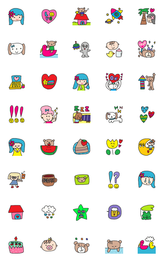 [LINE絵文字]Lilo emoji23の画像一覧