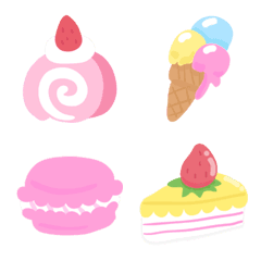 [LINE絵文字] Sweets pastel emojisの画像