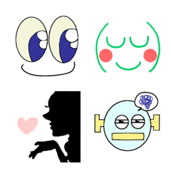 表情いろいろ絵文字の絵文字メイン画像