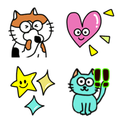 [LINE絵文字] 使える？猫ちゃん絵文字の画像