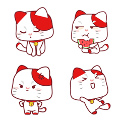 [LINE絵文字] Little Red Catの画像