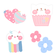 [LINE絵文字] Cutie Pastel Emoji2の画像