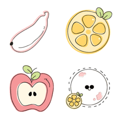 [LINE絵文字] Cute fruits emoji :)の画像