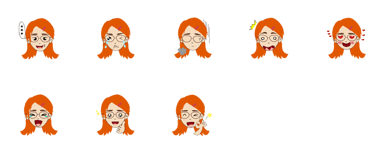 [LINE絵文字]orange girl dailyの画像一覧