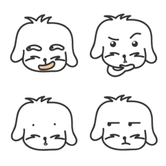 [LINE絵文字] Baby dog Expression stickerの画像