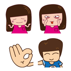 [LINE絵文字] Cute Girl Expression stickerの画像