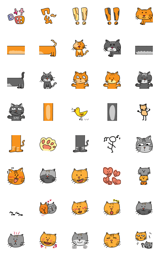 [LINE絵文字]QQ meow ＆ tai goの画像一覧