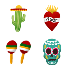 [LINE絵文字] メキシコ好きのための絵文字の画像