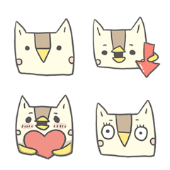 [LINE絵文字] GUGU owl Emoji.の画像