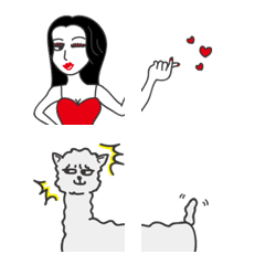 [LINE絵文字] Arrogant woman Expression stickerの画像