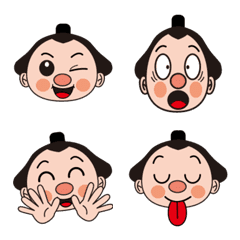 [LINE絵文字] お相撲さんの表情絵文字の画像