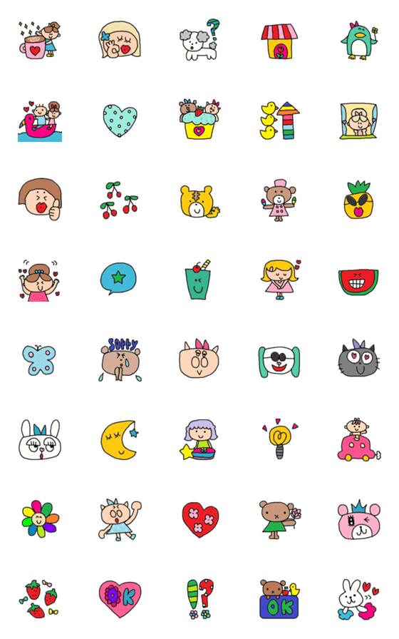 [LINE絵文字]Lilo emoj53の画像一覧