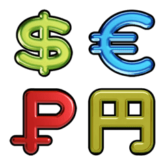 [LINE絵文字] Currency symbolsの画像