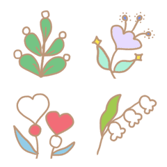 [LINE絵文字] Botanical 絵文字の画像