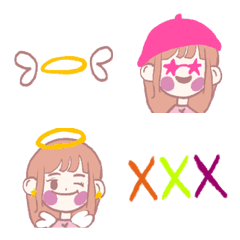 Line絵文字 小さな女の子とかわいい装飾仕切り6 29種類 1円 Line絵文字 小さな女の子とかわいい装飾仕切り6 29種類 1円