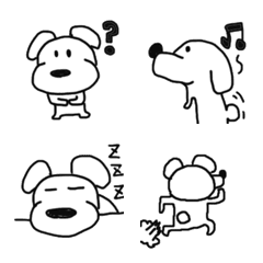 [LINE絵文字] 普通の犬の日常絵文字の画像