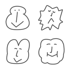 [LINE絵文字] いろんな かたちの画像