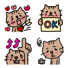 [LINE絵文字] ねこのりんたろう★毎日使える絵文字③の画像