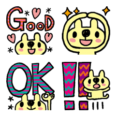 [LINE絵文字] クマゾーのうさ、ゆるいごきげん絵文字の画像