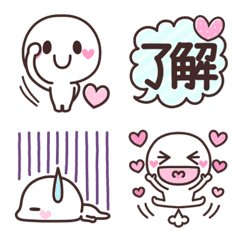 [LINE絵文字] はぁとちゃん♥  【基本＊挨拶】の画像