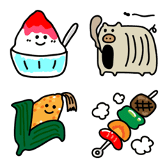 [LINE絵文字] かわいい夏えもじ★の画像