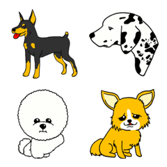 [LINE絵文字] 犬好き用ワンワン大集合の画像
