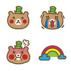 [LINE絵文字] Green Hat Bearの画像