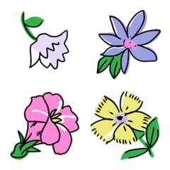 [LINE絵文字] France フラワープリント絵文字の画像