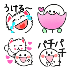 [LINE絵文字] ちこちゃんとラッシーの一言絵文字の画像