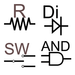 [LINE絵文字] 電気回路絵文字の画像