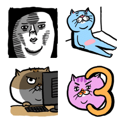 [LINE絵文字] ehcat emoji 4の画像