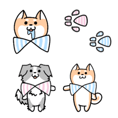 [LINE絵文字] 柴犬＆ボーダーコリーの 【絵文字】の画像