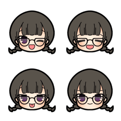 [LINE絵文字] 眼鏡ちゃんの画像