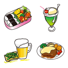 [LINE絵文字] 食べたくなるおいしい絵文字Ⅰの画像