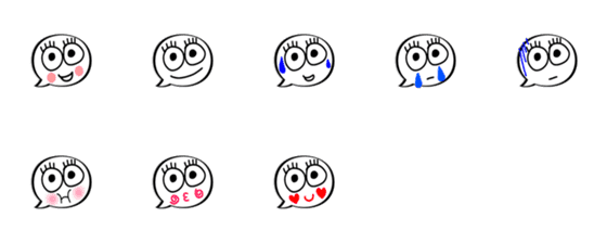 [LINE絵文字]dokidoki chan emojiの画像一覧